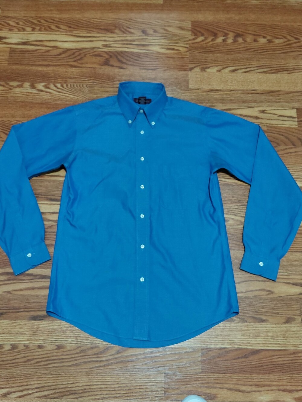 Brooks Brothers Dress Shirt Size 18 Boys Bright Blue Button Down Dress Shirt